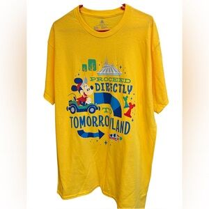 Disney Parks Proceed Directly to Tomorrowland T-shirt BNWT